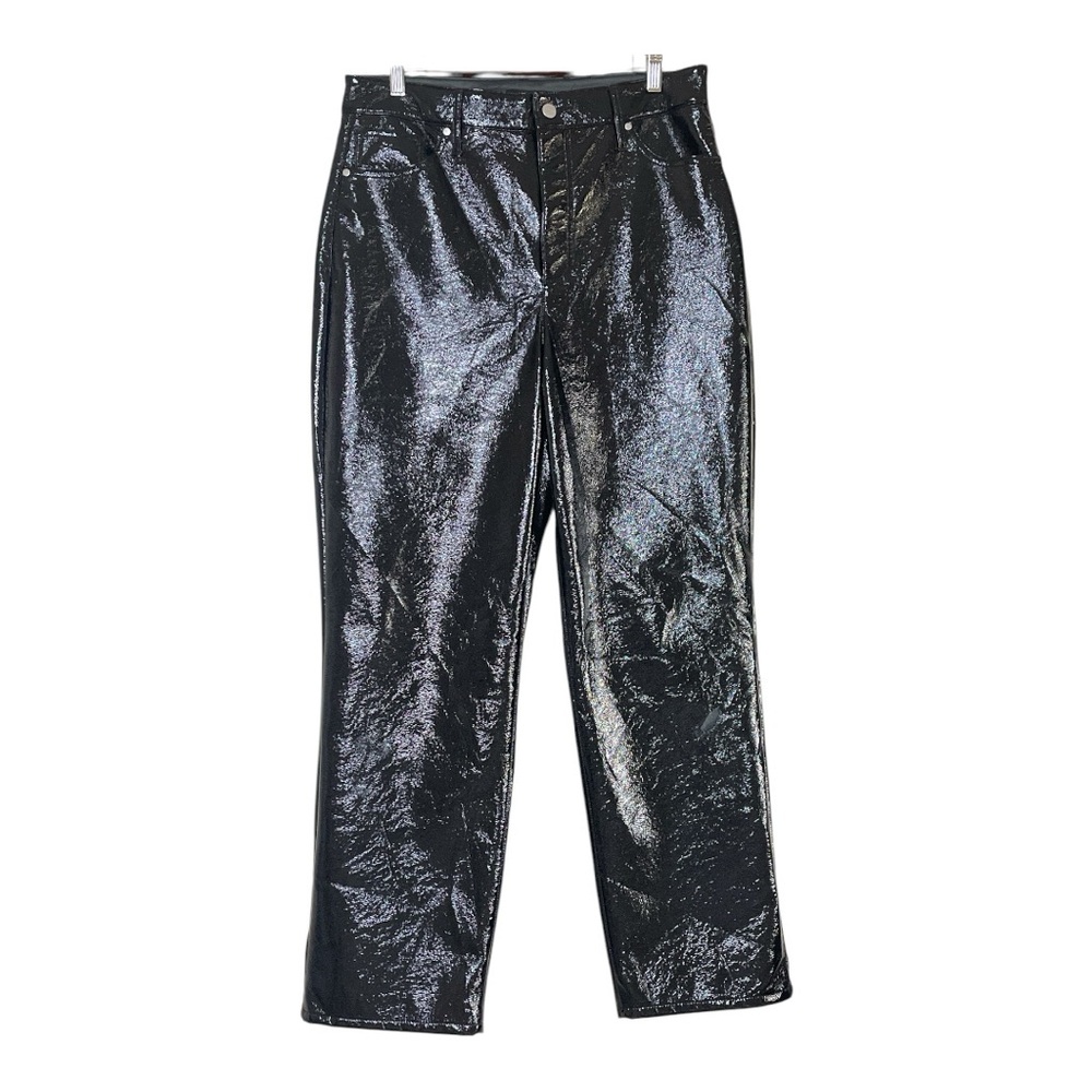 EXPRESS Women’s Black Shiny Polyurethane Pants *see description